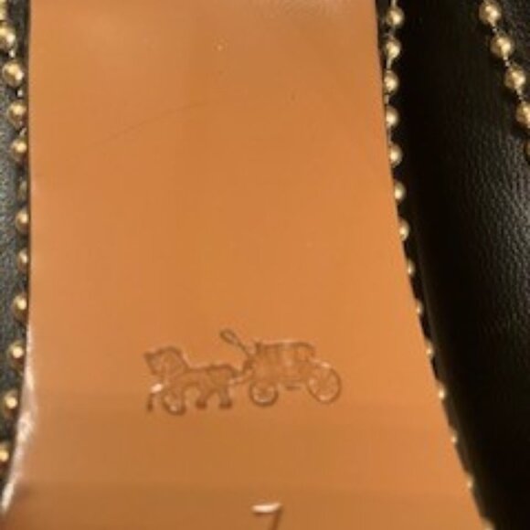 Coach Women's Samantha Pointed Toe Leather Pumps 7B - Picture 4 of 11